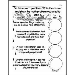 Second Grade Word Problems Worksheets Worksheet #1