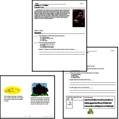 Second Grade Black History Reading and Writing Workbook