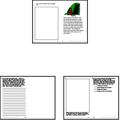 Groundhog Day Reading Comprehension Workbook with Math Worksheets