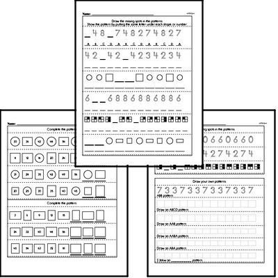 September Fun Packets - Small 5-7 Page Worksheets<BR>Use for homework, in the classroom, or for fast finishers.