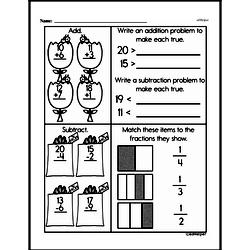 Third Grade Addition Worksheets - Addition within 20 Worksheet #28