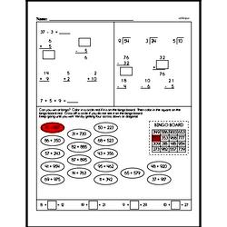 Third Grade Addition Worksheets - Addition within 20 Worksheet #4
