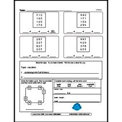 Third Grade Addition Worksheets - Three-Digit Addition Worksheet #4