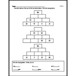 Third Grade Addition Worksheets - Three-Digit Addition Worksheet #5