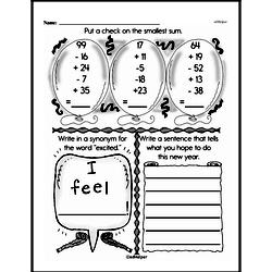 Third Grade Addition Worksheets - Two-Digit Addition Worksheet #47