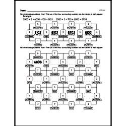 Addition and Place Value Practice Puzzle
