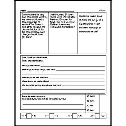 Third Grade Addition Worksheets Worksheet #14