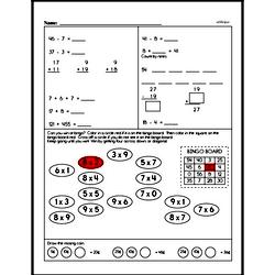 Free 3.OA.C.7 Common Core PDF Math Worksheets Worksheet #1
