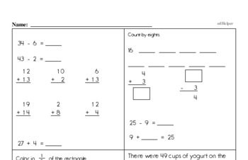 Division Mixed Math PDF Workbook (all teacher worksheets - large PDF)