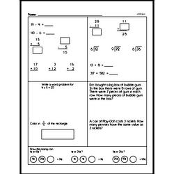 Division Worksheets - Free Printable Math PDFs Worksheet #38
