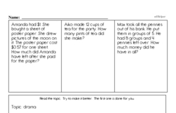 Third Grade Division Worksheets Worksheet #6