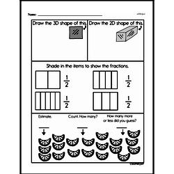 Third Grade Fractions Worksheets - Fractions and Parts of a Whole Worksheet #37