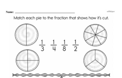 Third Grade Fractions Worksheets - Fractions and Parts of a Whole Worksheet #36