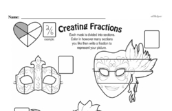 Third Grade Fractions Worksheets - Fractions and Parts of a Whole Worksheet #40