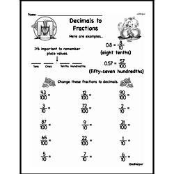 Fraction Worksheets - Free Printable Math PDFs Worksheet #100