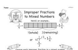 Fraction Worksheets - Free Printable Math PDFs Worksheet #112