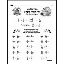 Fraction Worksheets - Free Printable Math PDFs Worksheet #70