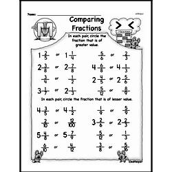 Fraction Worksheets - Free Printable Math PDFs Worksheet #191