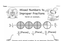 Fraction Worksheets - Free Printable Math PDFs Worksheet #181