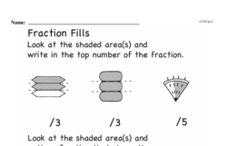 Third Grade Fractions Worksheets Worksheet #36
