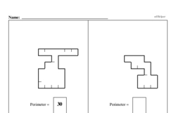 Third Grade Geometry Worksheets - 2D Shapes Worksheet #1