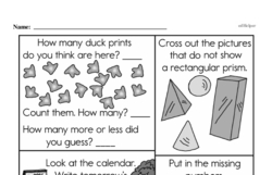 Third Grade Geometry Worksheets - 3D Shapes Worksheet #7