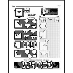 third grade geometry worksheets decomposing shapes