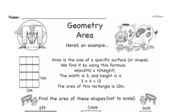 Third Grade Geometry Worksheets Worksheet #4
