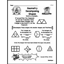 Third Grade Geometry Worksheets Worksheet #1