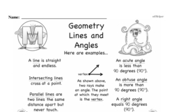 Third Grade Geometry Worksheets Worksheet #6