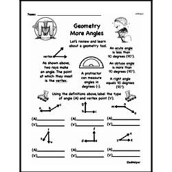 Third Grade Geometry Worksheets Worksheet #7