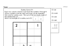 Easier Sum Practice with Sudoku Logic Puzzle Book