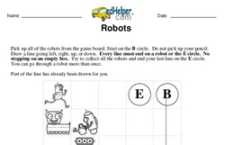 Logic Math Challenge with Robots (easier)