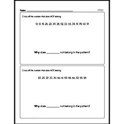 Third Grade Math Challenges Worksheets - Puzzles and Brain Teasers Worksheet #1
