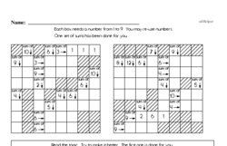 Third Grade Math Challenges Worksheets - Puzzles and Brain Teasers Worksheet #4