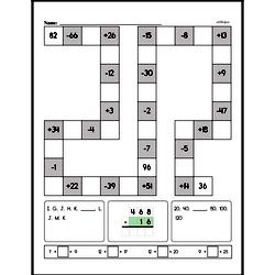 Third Grade Math Challenges Worksheets - Puzzles and Brain Teasers Worksheet #5