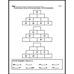 Third Grade Math Challenges Worksheets - Puzzles and Brain Teasers Worksheet #6