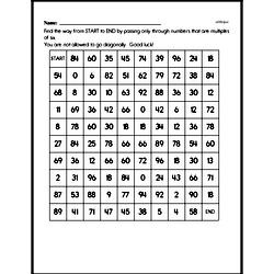 Third Grade Math Challenges Worksheets - Puzzles and Brain Teasers Worksheet #13