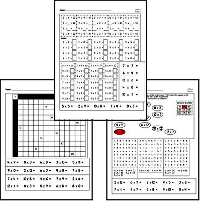 Multiplication to 12s Practice Workbook