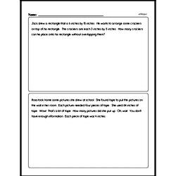 Measurement - Measurement Word Problems Mixed Math PDF Workbook for Third Graders