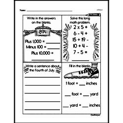 Free 3.MD.A.2 Common Core PDF Math Worksheets Worksheet #22