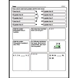 Matching Mental Math Practice Page