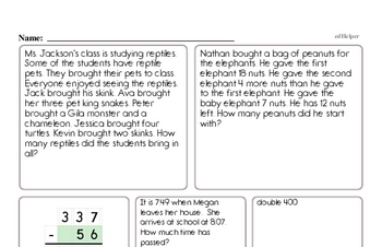 Money Math - Dimes Mixed Math PDF Workbook for Third Graders