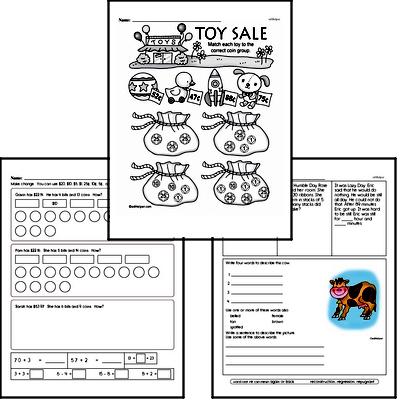 Money Math Workbook (all teacher worksheets - large PDF)