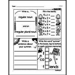 Third Grade Multiplication Worksheets - One-Digit Multiplication Worksheet #32