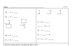 Free 3.OA.A.1 Common Core PDF Math Worksheets Worksheet #2