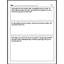 Third Grade Multiplication Worksheets - One-Digit Multiplication Worksheet #6