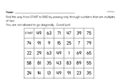 Free 3.OA.B.6 Common Core PDF Math Worksheets Worksheet #11