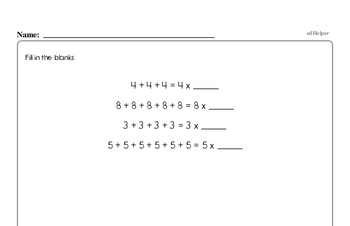 3rd grade math worksheets multiplication