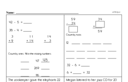 Third Grade Multiplication Worksheets Worksheet #8